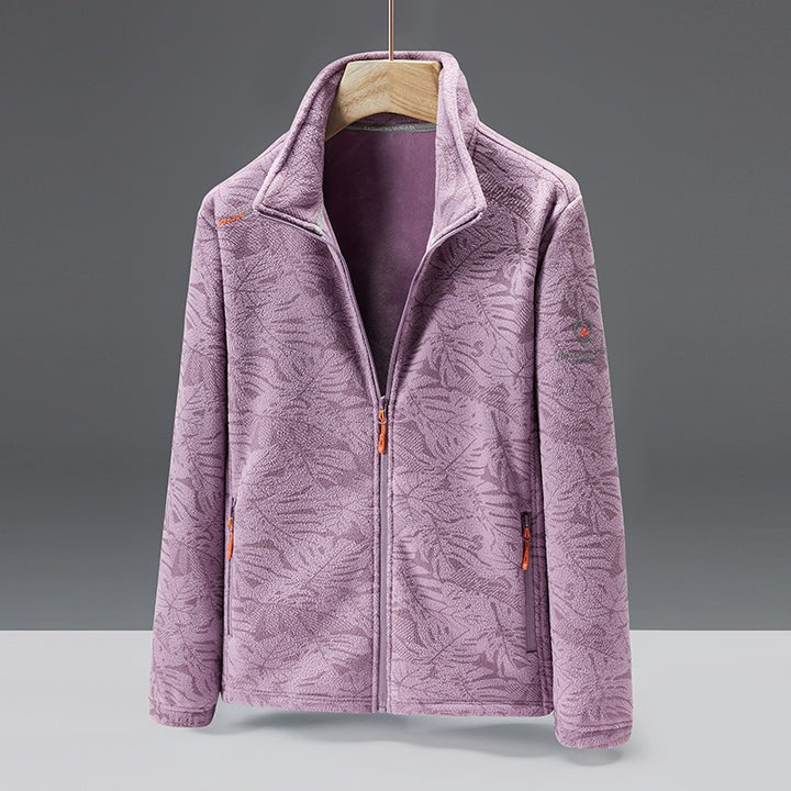Women's fleece jacket with floral pattern Mune Fashion