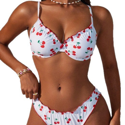 Women Push-Up Bikini Set with Fruity Design Mune Fashion