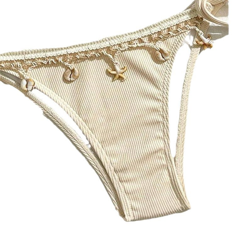 Women's triangle bikini with playful crochet details Mune Fashion