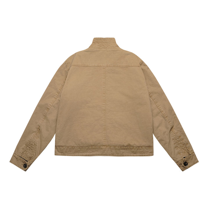 Men's short jacket in field blouson style with soft teddy lining and stand-up collar Mune Fashion