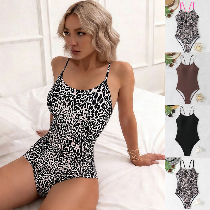 Ladies Sporty Swimsuit with Trendy Strap Details Mune Fashion