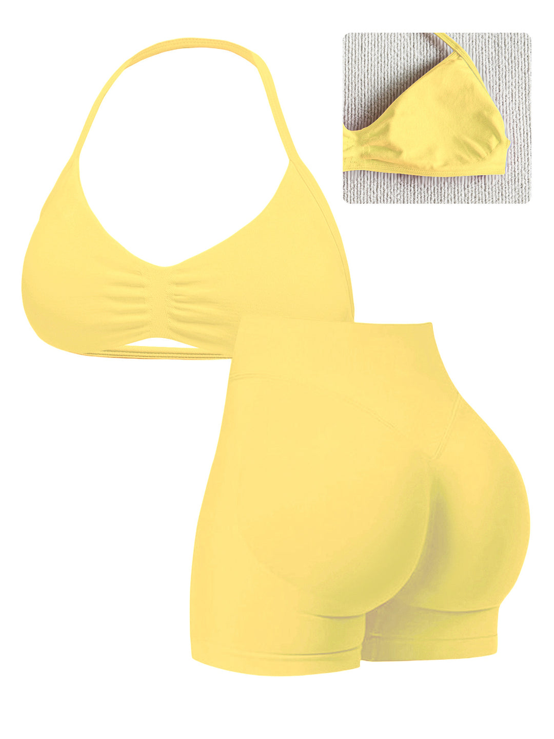 Women's Sporty Bikini with Padded Top and High Waist Mune Fashion