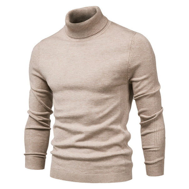 Men's Fashionable Turtleneck Sweater Made Of Fine Merino Wool Mune