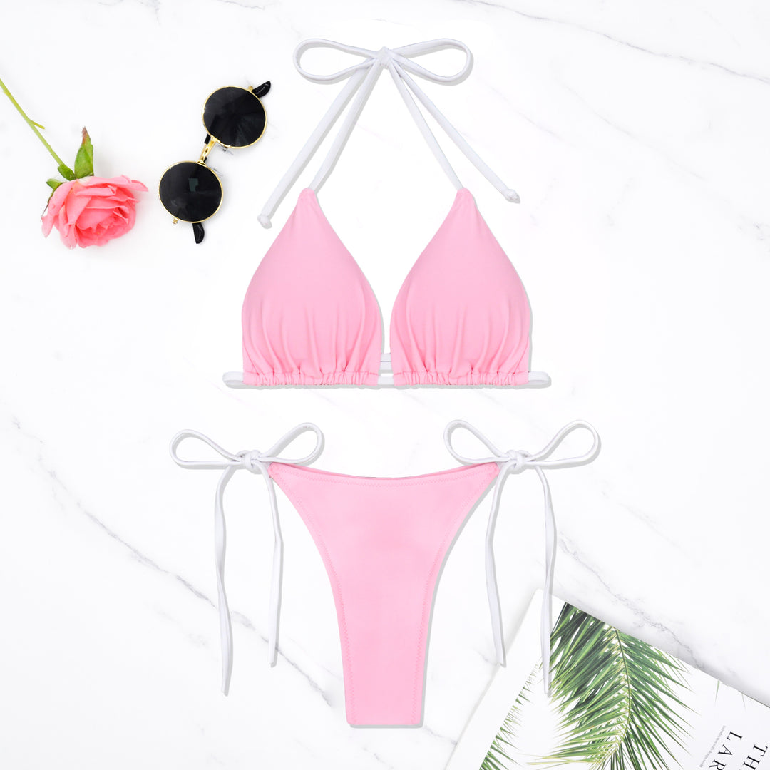 Women Triangle Bikini with adjustable ties Mune Fashion