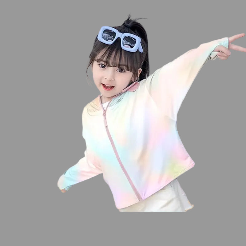 Girls functional UV protection jacket with hood Mune Fashion