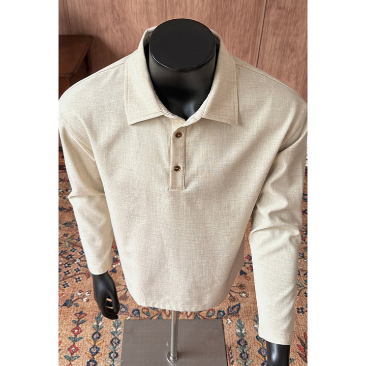 Men's Polo Shirt with Button Placket and Modern Design Mune Fashion