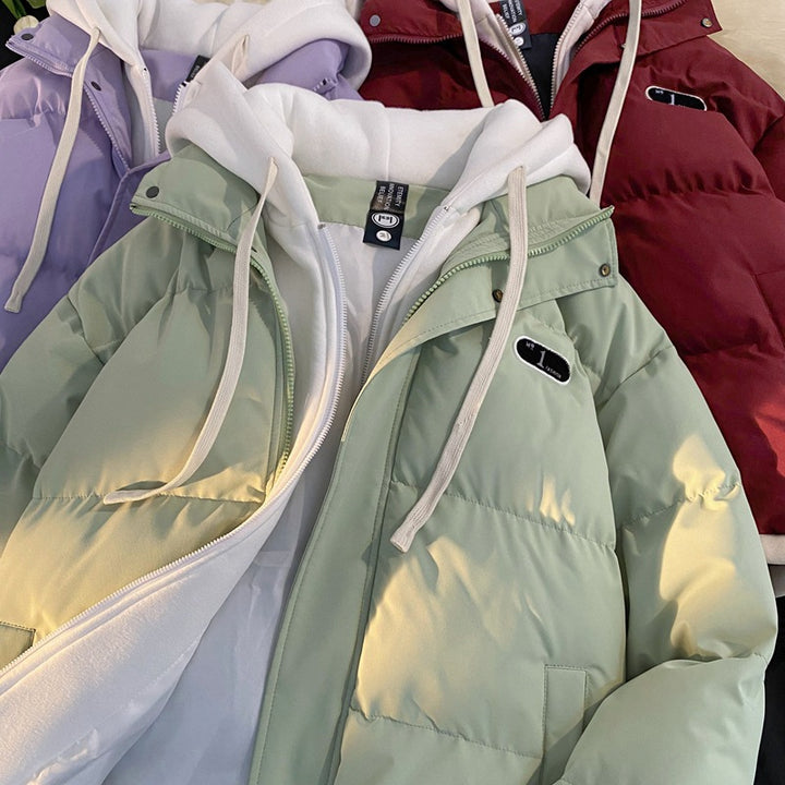 Women Quilted Parka Jacket Mune Fashion