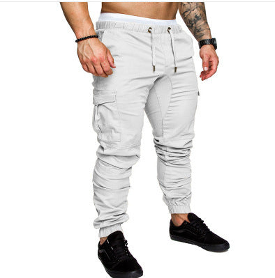 Men's tailored cargo jogger with elastic waistband, drawstring, and patch pockets Mune Fashion