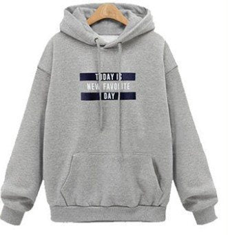 Women's casual hoodie with kangaroo pocket, relaxed fit and graphic statement print Mune Fashion