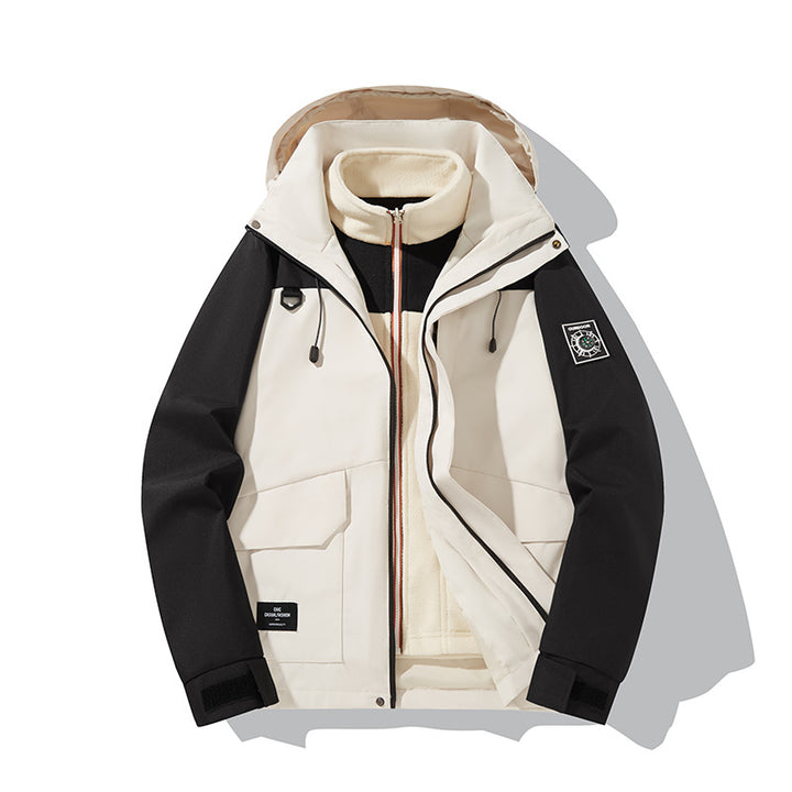 Men's Waterproof Outdoor Jacket with Hood Mune Fashion