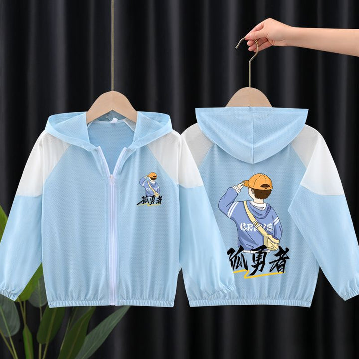 Unisex nan lightweight breathable children's summer jacket with hood and astronaut print Mune Fashion