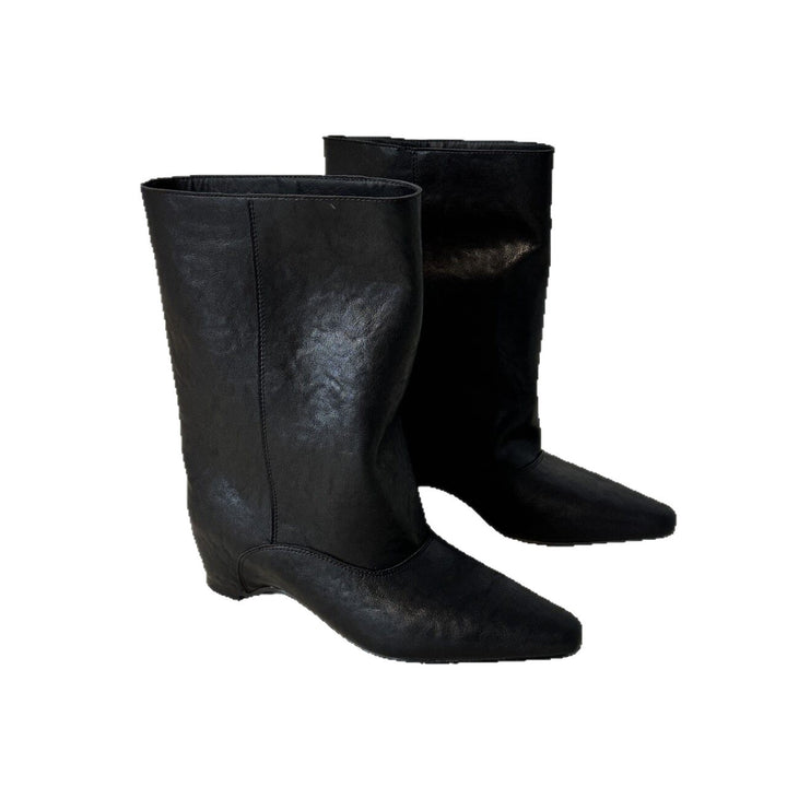 Women's Stylish Ankle Boots with Pointed Toe Mune Fashion