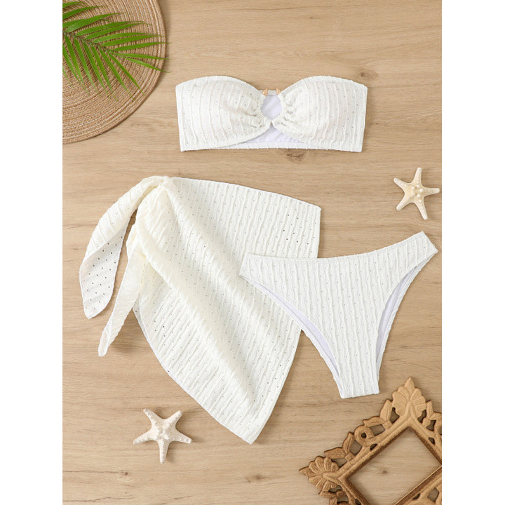 Women's bandeau bikini with elegant wrap towel Mune Fashion