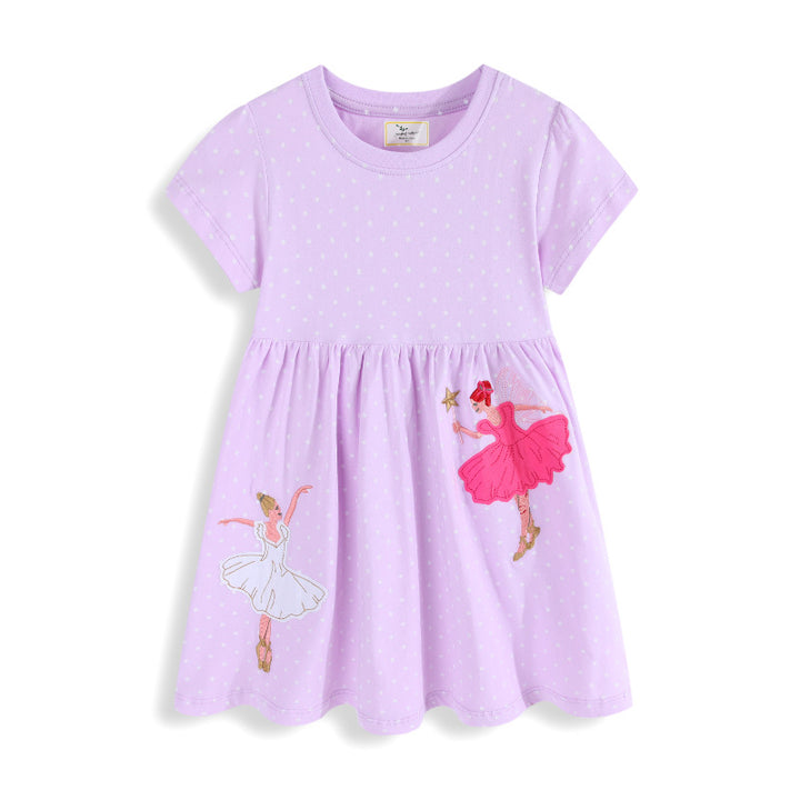 Girls' Ballet Dress with Enchanting Embroidery Design Mune Fashion