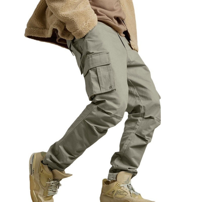 Men's nan urban Utility Jogger with buttoned cargo pockets and adjustable ankle drawstring Mune Fashion