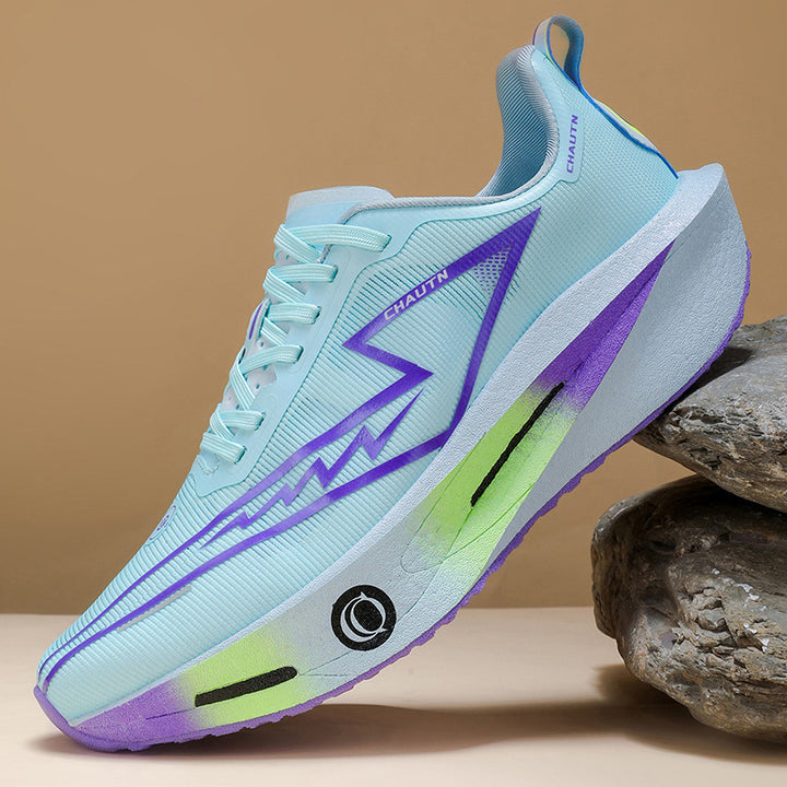 Men's Cushioning Long Distance Running Shoe with Reactive Foam Sole Mune Fashion