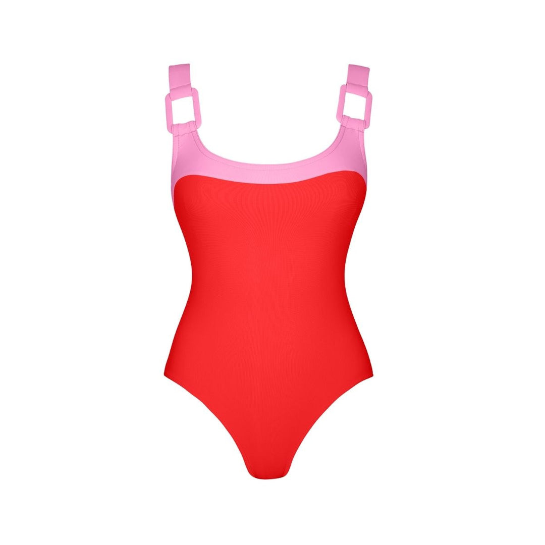 Women's One-Sided Swimsuit with Ruffle Details Mune Fashion