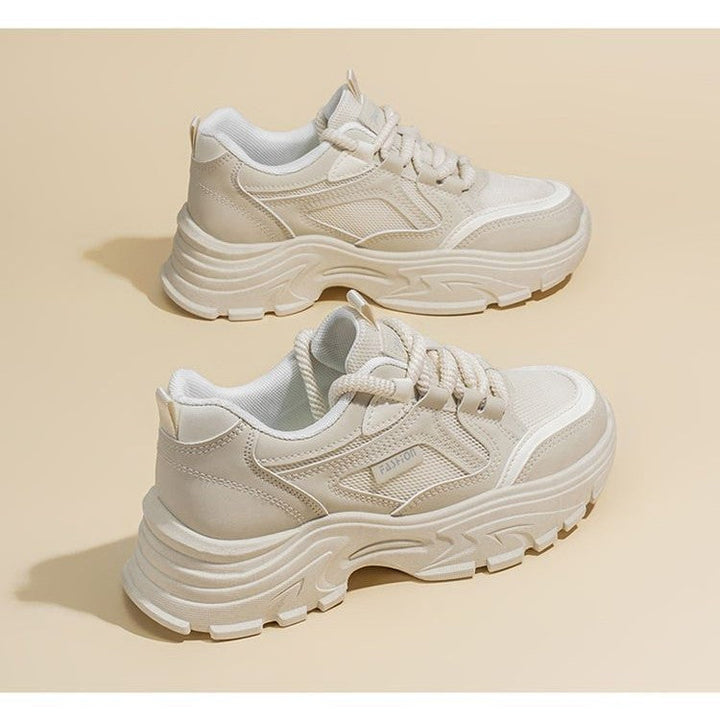 Women's Chunky Sneakers with cushioning sole and breathable upper material structure Mune Fashion