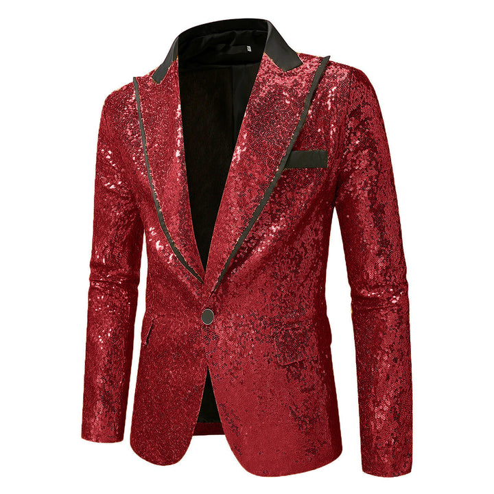 Men's Glittering Tuxedo Blazer Made Of High-Quality Satin Mune