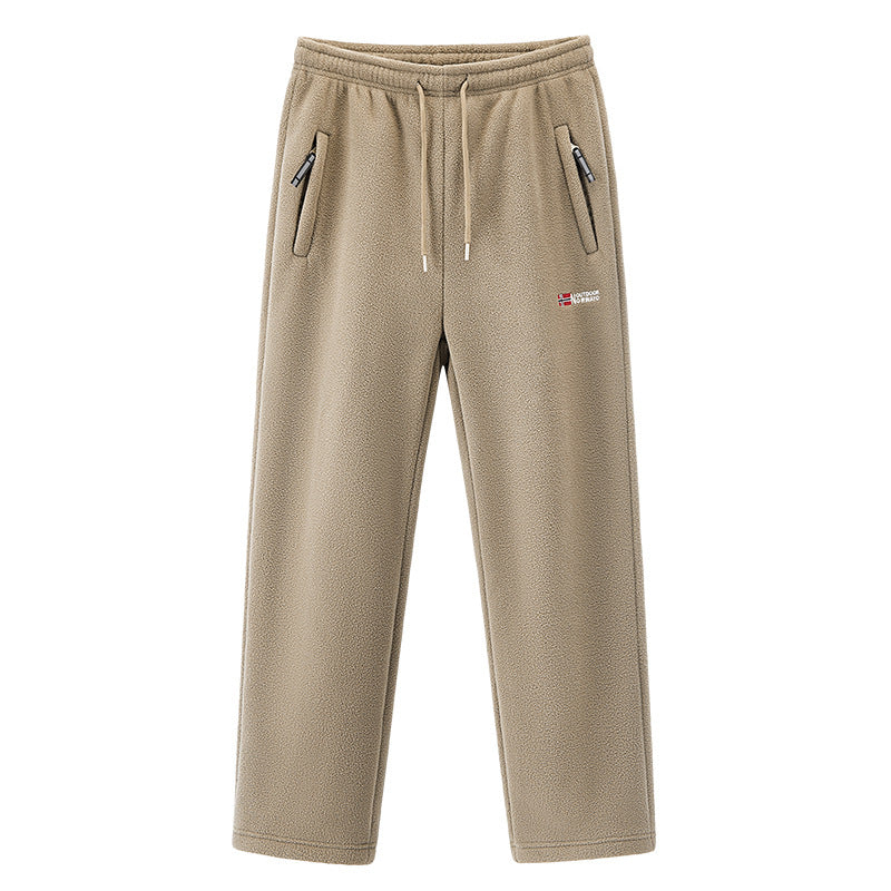 Men's Thermal Fleece Set with Hooded Jacket, Sherpa-lined and Elastic Jogging Pants Mune Fashion
