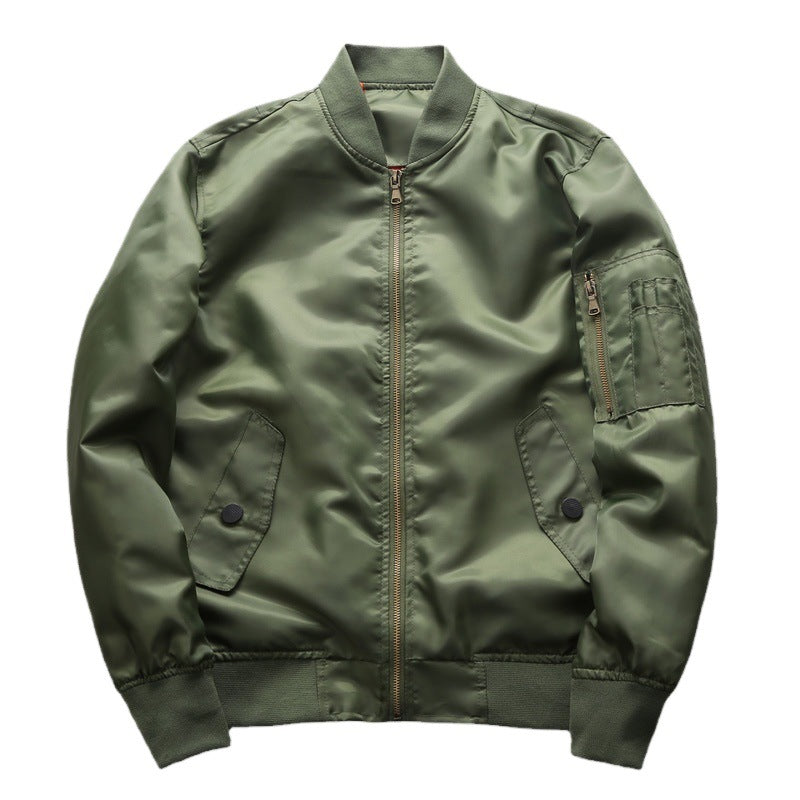 Men's bomber jacket made of water-repellent nylon with arm pocket Mune Fashion