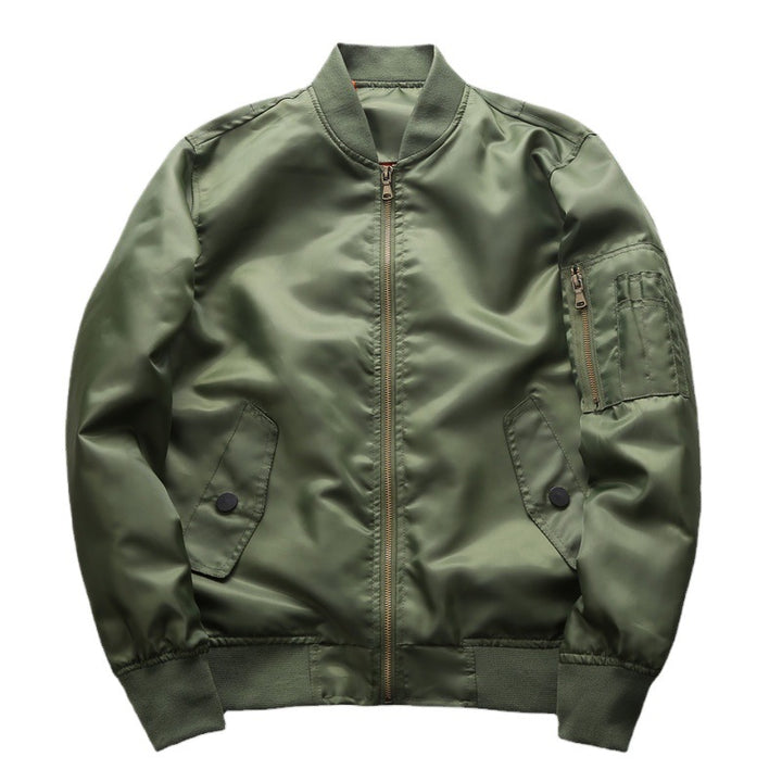 Men's bomber jacket made of water-repellent nylon with arm pocket Mune Fashion