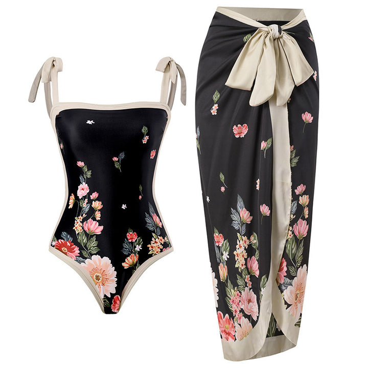 Women Elegant Swimsuit with Floral Design Mune Fashion