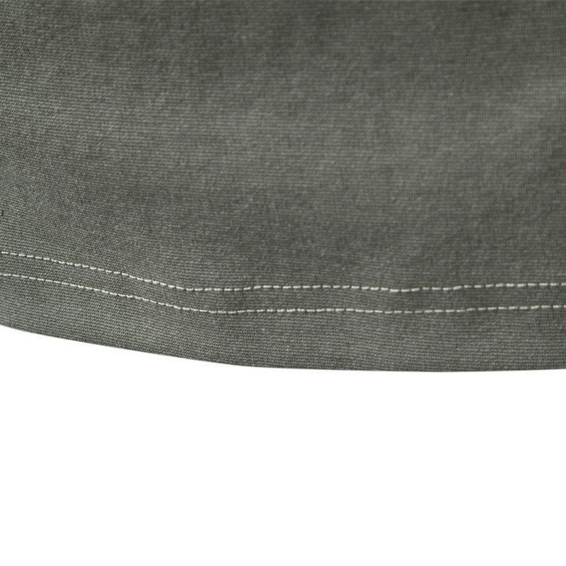 Men's nano classic cotton jersey round neck shirt with reinforced collar Mune Fashion