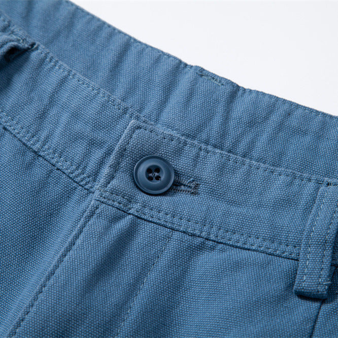 Men's robust cotton twill Bermuda shorts with reinforced knee inserts and relaxed fit Mune Fashion