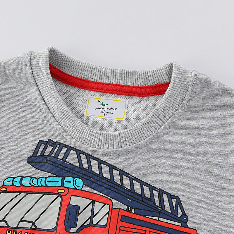 Boys sweatshirt with cool firefighter design Mune Fashion