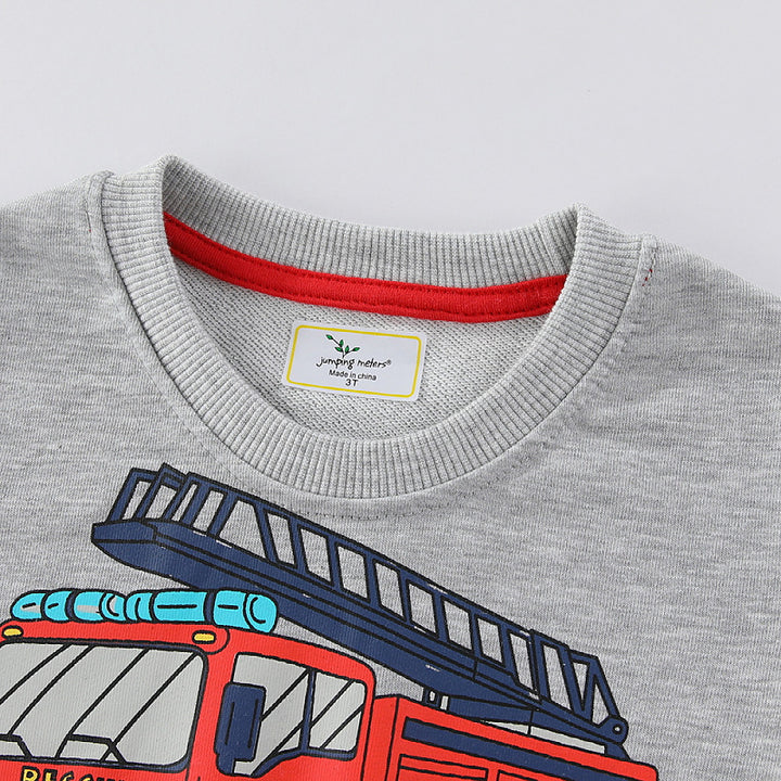 Boys sweatshirt with cool firefighter design Mune Fashion