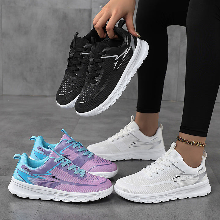 Women's Sporty Mesh Sneaker with Cushioned Heel Support and Grippy Profile Sole Mune Fashion