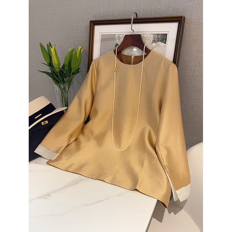 Women Elegant blouse made of high-quality fabric with exclusive cut Mune Fashion
