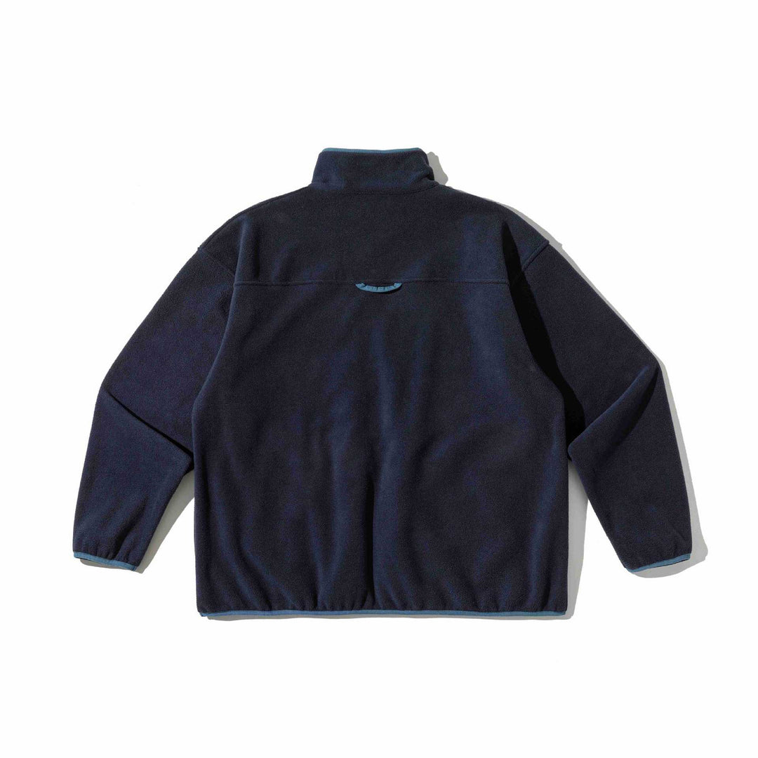 Unisex Fleece Pullover with half high zipper, kangaroo pocket and college style embroidery Mune Fashion