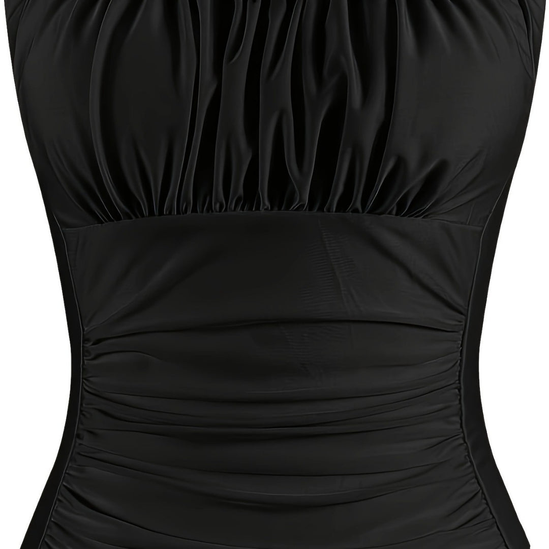 Women's One-Piece Swimsuit with Fashionable Ruffle Details Mune Fashion