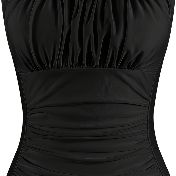 Women's One-Piece Swimsuit with Fashionable Ruffle Details Mune Fashion