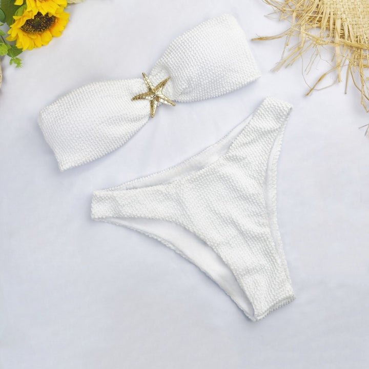 Women's bandeau bikini with sparkling star detail Mune Fashion