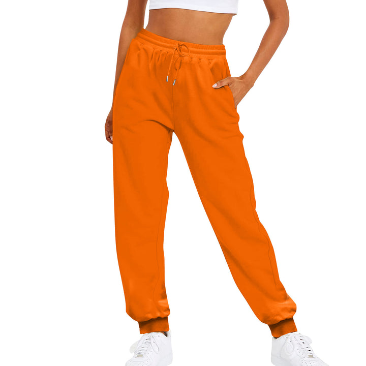 Women's comfortable jogging pants with drawstring, side pockets, and ribbed ankle cuffs Mune Fashion
