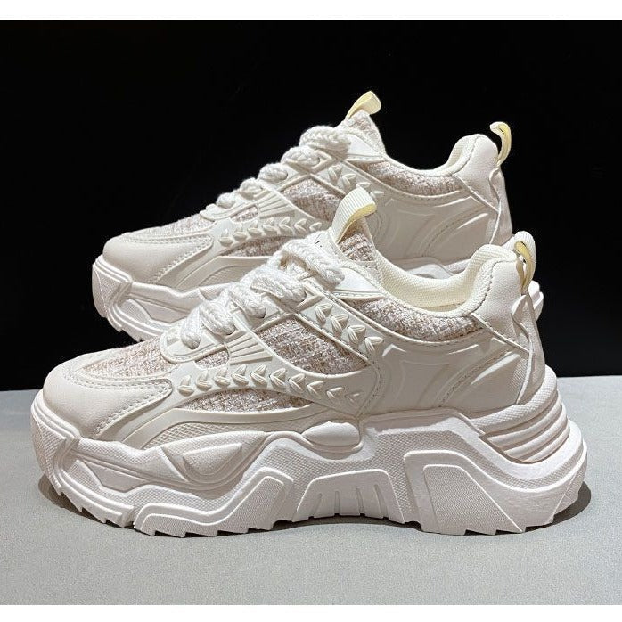 Women's Sporty High-Top Sneakers with Breathable Surface Structure Mune Fashion