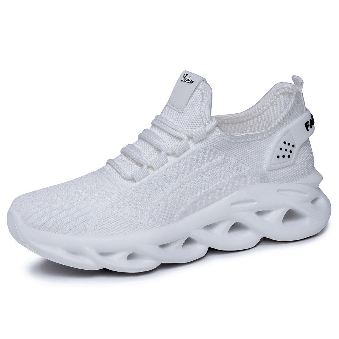 Women nan breathable knit-fit running sneakers with sculptural air channel platform sole Mune Fashion