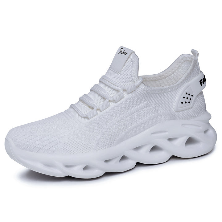 Women nan breathable knit-fit running sneakers with sculptural air channel platform sole Mune Fashion