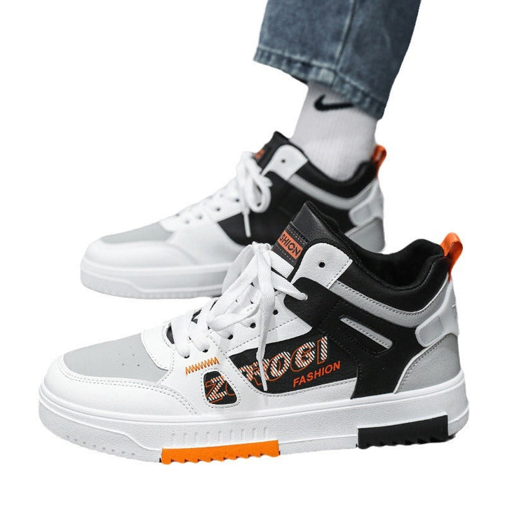 Ladies Fashion High-Top Sneakers with Breathable Construction and Shock-Absorbing Sole Mune Fashion