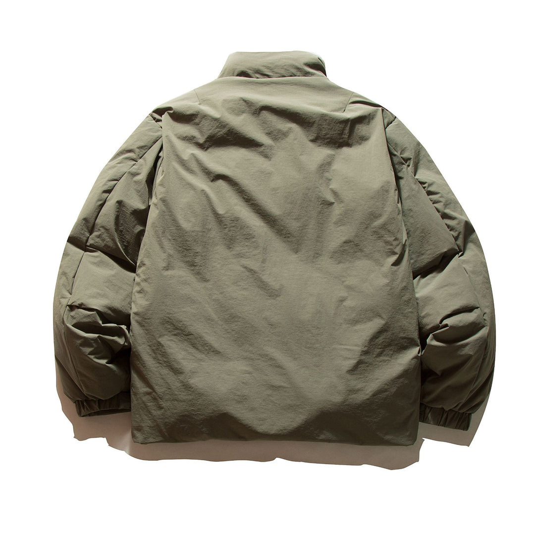 Unisex Boxy-insulated short jacket with padded filling and high stand-up collar Mune Fashion