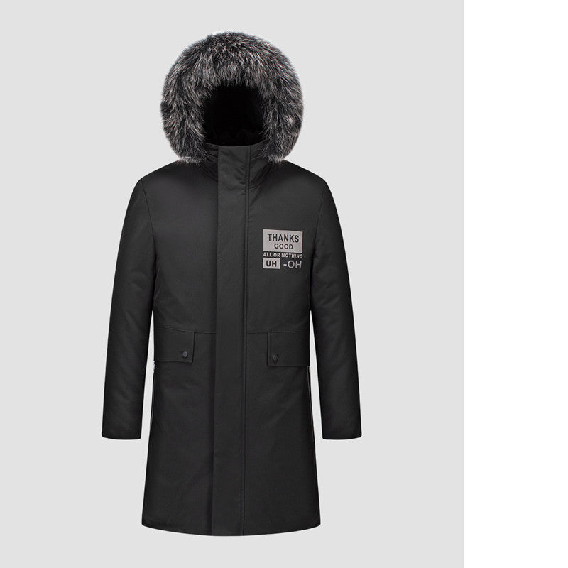 Men's Urban Winter Parka with removable faux fur hood, thermally insulating quilted lining, and concealed zipper Mune Fashion