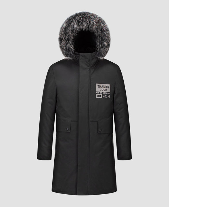 Men's Urban Winter Parka with removable faux fur hood, thermally insulating quilted lining, and concealed zipper Mune Fashion