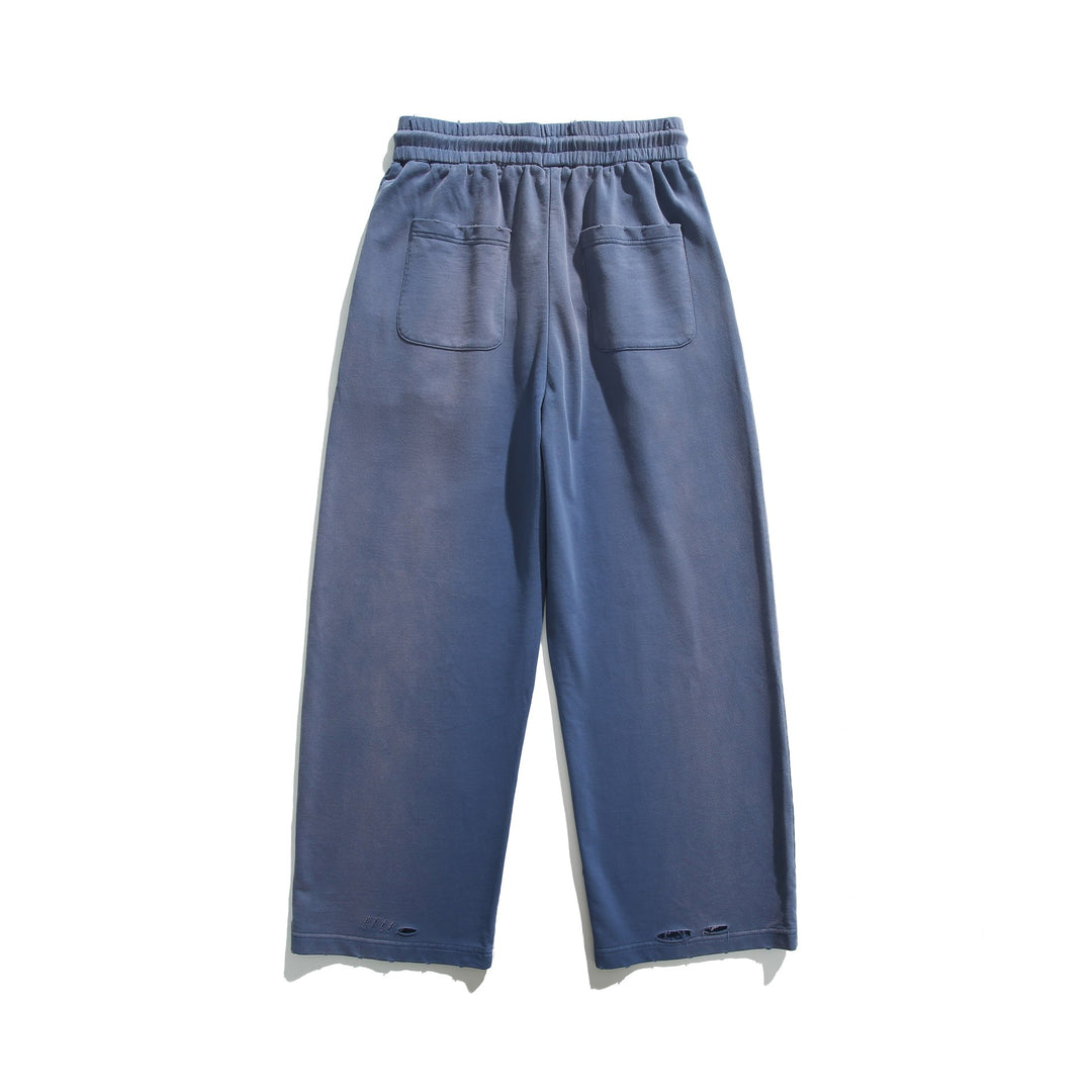 Unisex Wide Jersey Pants with Elastic Waistband, Drawstring, and Patch Side Pockets Mune Fashion