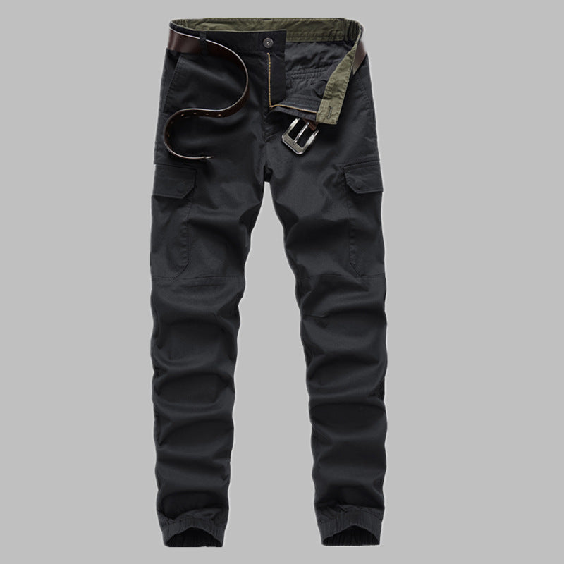 Men's cargo jogger pants with elastic waistband, knee inserts, and multifunctional pockets Mune Fashion