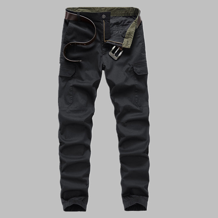 Men's cargo jogger pants with elastic waistband, knee inserts, and multifunctional pockets Mune Fashion
