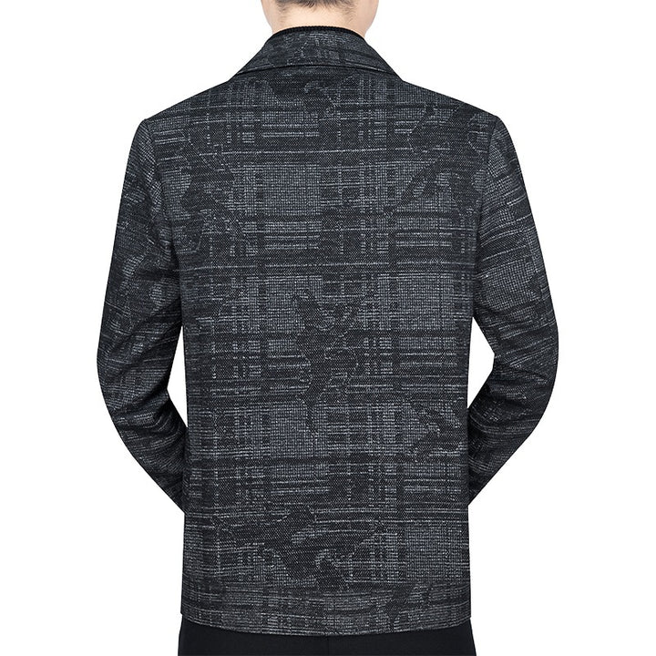 Men's short jacket in structured WMune fashion look with shirt collar and button placket Mune Fashion