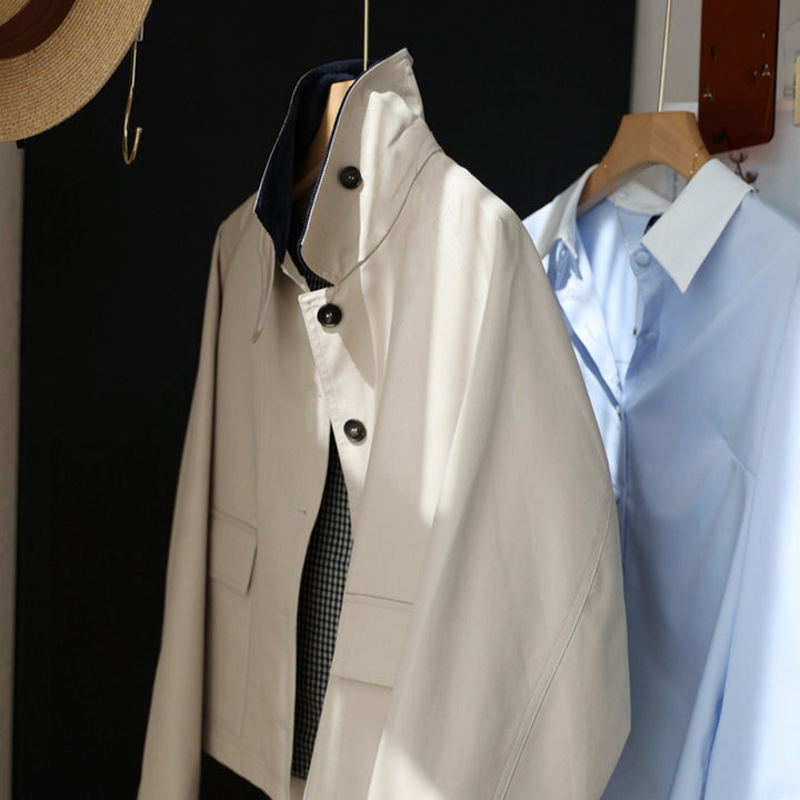 Ladies Elegant Trench Coat with Modern Details Mune Fashion